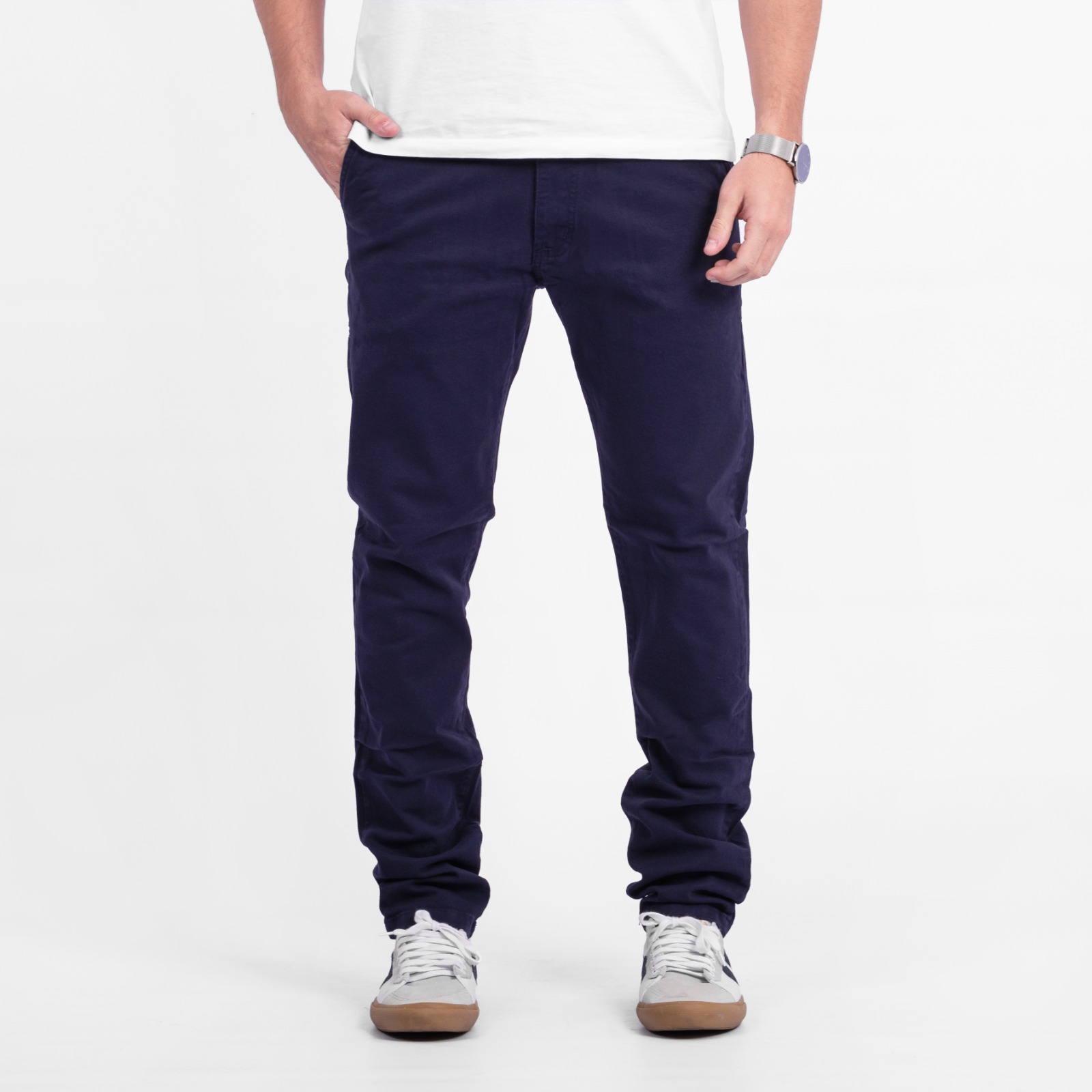 PANTALÓN CHINO AZUL REGULAR
